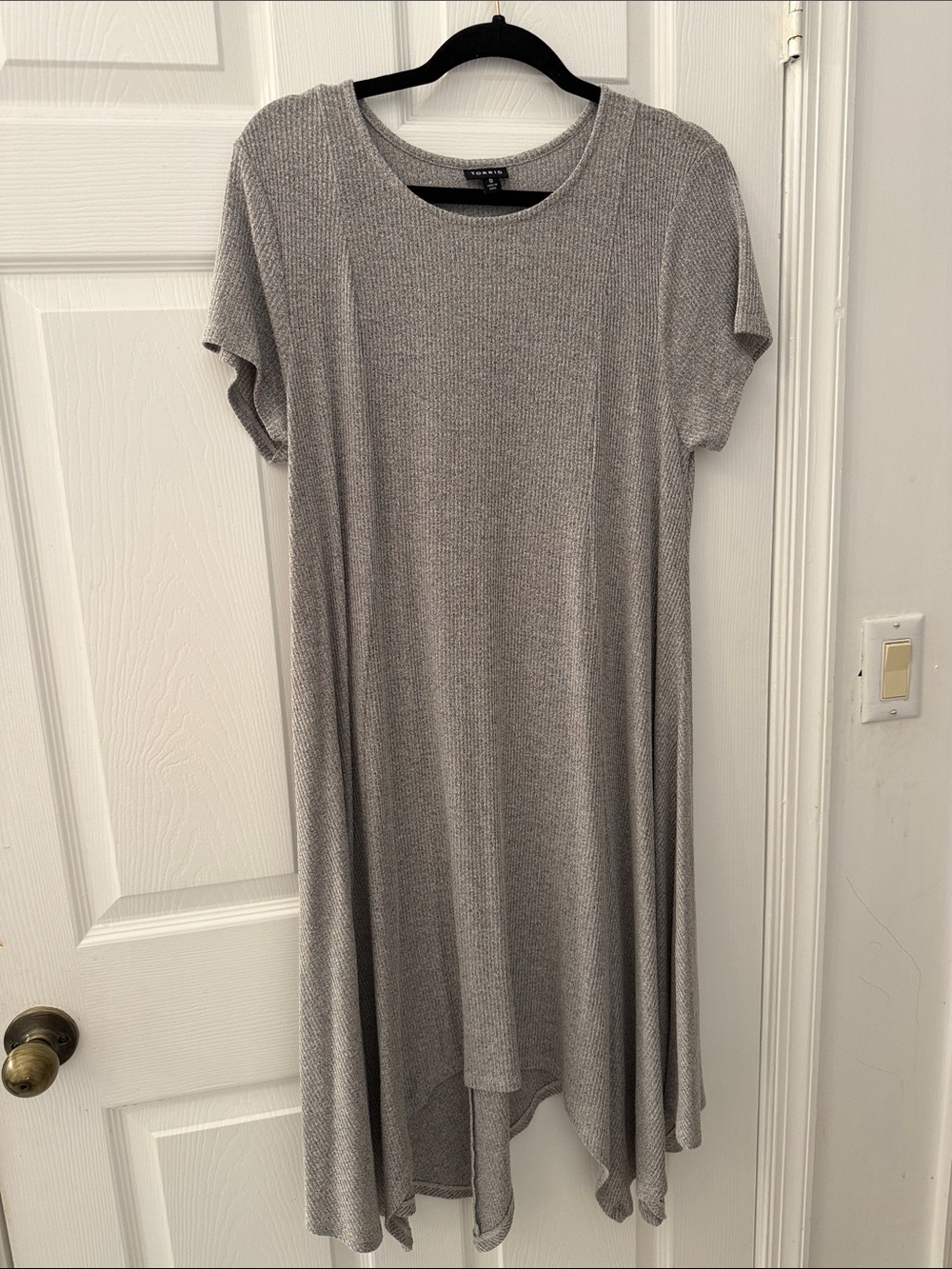 torrid Short Sleeve Swing Dress in Light Gray